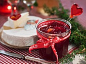 Cranberry jam at Christmas