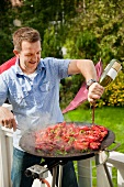 Preparing barbecue crayfish (Swedish)