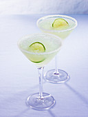 Perfect margarita (drink with tequila, lime juice & Cointreau)