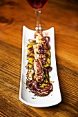 Grilled octopus in an olive marinade (Greece)