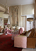 Traditional living room in country house