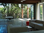 Veranda with sofas