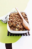 Pear and date crumble