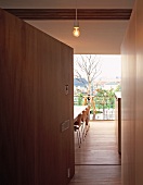 View of dining area and terrace