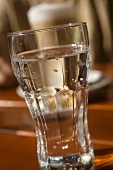 A glass of mineral water