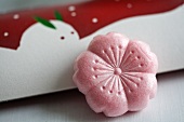 Japanese winter soup in a wafer flower (New Year, Year of the Rabbit)