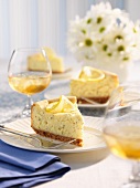 Cheesecake with lemons and poppy seeds