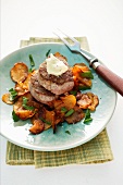 Pork medallions with sweet potatoes