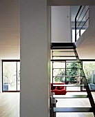 Staircase in living room