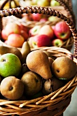 Baskets of Assorted Pears