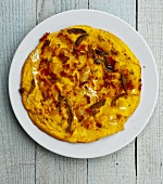 Frittata on a plate (seen from above)