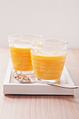 Apple and mango puree with whey