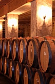 Museum wine cellar (Williamsburg Winery, Williamsburg, Virginia, USA)