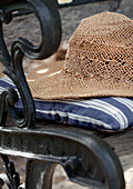 Summer hat on chair