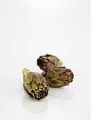 Three artichokes