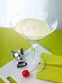 'Grasshopper' cocktail with creme de menthe