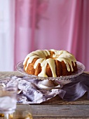 An apricot and sour cream cake