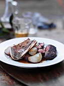 Sirloin with shallots and marrowbone