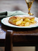 Puff pastry and apple confection