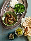 Falafel with flat bread