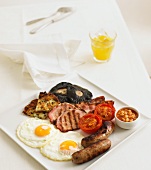 A classic full English breakfast