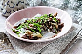 Herring with mushrooms (Christmas)