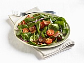 Spinach Salad with Bacon and Cherry Tomatoes