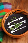 Black bean soup (Mexico)