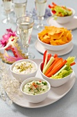 Crudites with dips