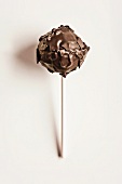 A chocolate cake pop