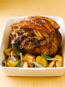 Roast pork with potatoes and sage