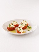 Tomatoes with mozzarella