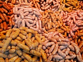Various sausages (macro-zoom)