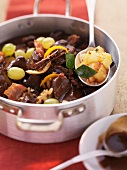 Oven-braised venison goulash with Christmas spices