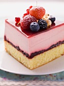 A berry cream slice