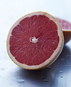 A pink grapefruit half