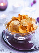 Crispy vegetables chips for Christmas