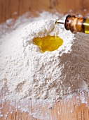 Flour and olive oil