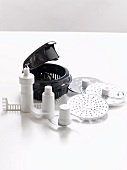 Various accessories for a food processor