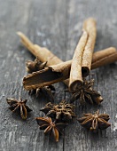 Cinnamon sticks and star anise