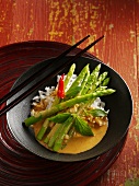Red asparagus curry