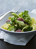 Ribbon pasta with broccoli