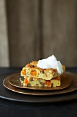 Physalis and pecan nut cake