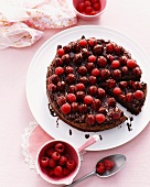 Chocolate and raspberry cake