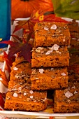 Tray bake pumpkin cake