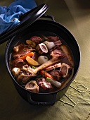 Pot au feu (beef and vegetable stew, France)