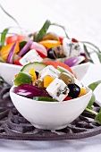 Vegetable salad with blue cheese