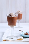 Chocolate mousse with halwa
