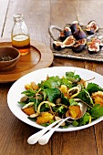 Parsley salad with preserved lemons, capers and croutons