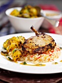 Chicken with rice and potatoes (India)